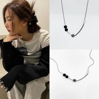 Simi Girl Spot Korea ins, мудрец холодного ветра Цзян Шики, то же самое серебряное ожерелье для глаз кошки с серебристым цветом