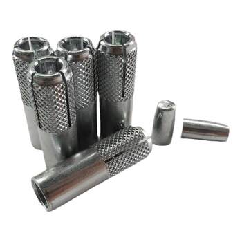 Special expansion screws for rhinestone fixation implode and expand