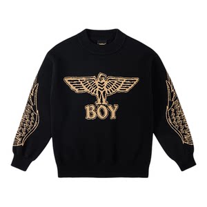 
BOY children's clothing 25 autumn new children's pullover sweater with knitted sweater for men and girls