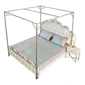 2025 new home mosquito net buy bracket pole stainless steel thickened old-fashioned floor-standing accessories durable