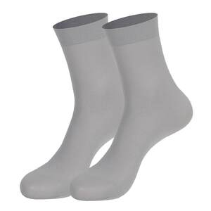 Langsha Men's Stockings Summer Thin Antibacterial Midbacle Mids Wind Model Forms Business Ultra -thin Ice Woors Summer Stockings
