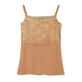 Maple Leaf Lace Bright Drill Drilling Stopping Vests Bottom Shirt
