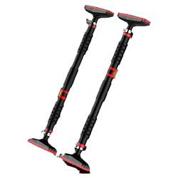 Pull-up device without punching telescopic children's horizontal bar