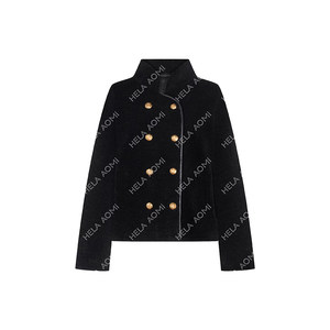 
Qiu Yingying HELAAOMI' original single line. Small gold buckle fur' sheep wool 100% high-end fashionable jacket