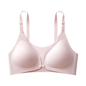 
October Crystal Pregnant Women's Front Opening Antibacterial Underwear Seamless Gathering Anti-Sagging Confinement Period Nursing Bra