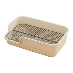 Dog toilet with large size anti-splash slanted high fence
