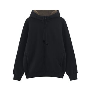 
Xinjiang cotton couple's cold-proof velvet warm plus velvet thickened zipper hooded sweatshirt for men and women same size large size cotton jacket