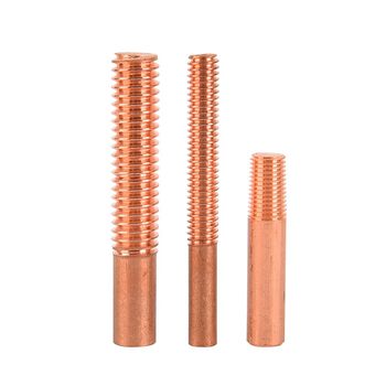 Metric electric spark red copper threaded electrode