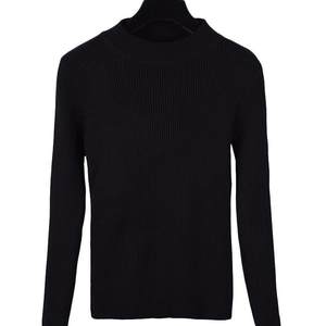 Autumn and Winter New Elastic Short Half High Neck Sweater Bottom for Women's Long Sleeves Fashion Thickened Slim Fit Knitted Shirt