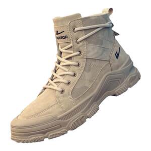 Pull back men's shoes hiking hiking Martin boots non-slip camping labor protection high-top cycling summer canvas workwear cotton shoes