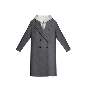 
Idika double-sided wool coat is lazy and versatile, slim and loose, women's autumn and winter mid-length woolen two-piece set