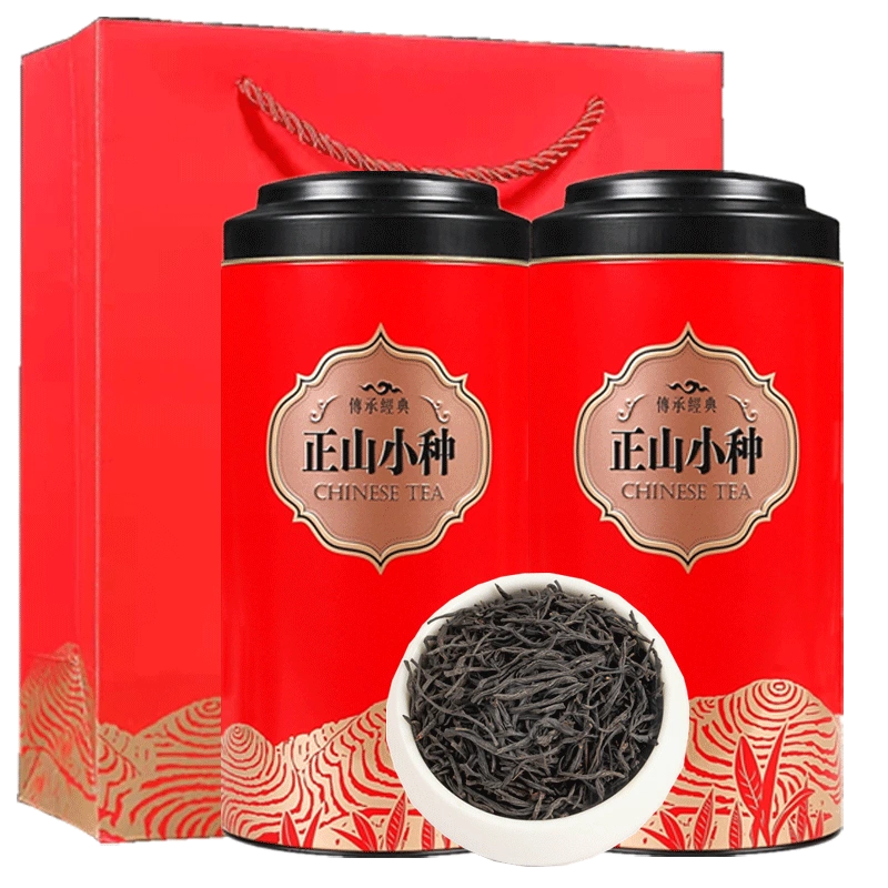 2024新茶红茶正山小种浓香型散装小种茶叶500g罐装礼盒装抚月堂-Taobao