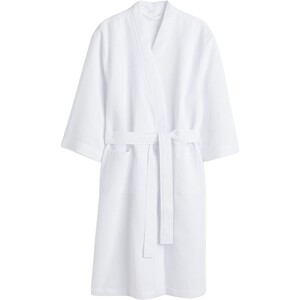 
HM women's home clothes nightgown four seasons soft waffle pocket strap bathrobe nightgown 0991755