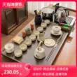 bàn trà sắt sơn tĩnh điện Ru lò nung bộ trà gốm sứ gia dụng bộ hoàn chỉnh bằng gỗ khay trà kung fu ấm trà bàn trà ấm đun nước hoàn toàn tự động bàn trà điện bantradientrungquoc com