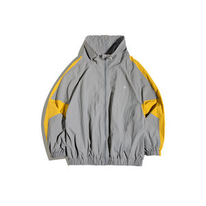 Madden workwear American retro loose jacket detachable spring short splicing letter jacket with double zipper men's fashion