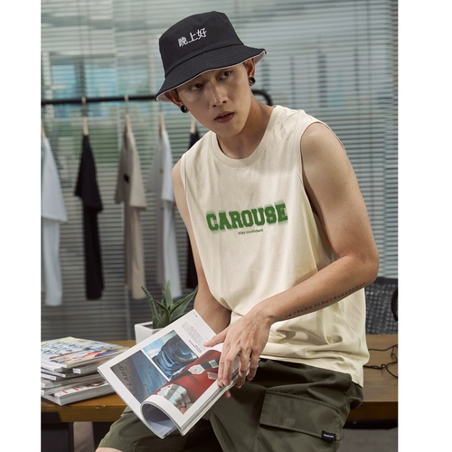 Летний жилет, хлопковая футболка без рукавов, свободный крой