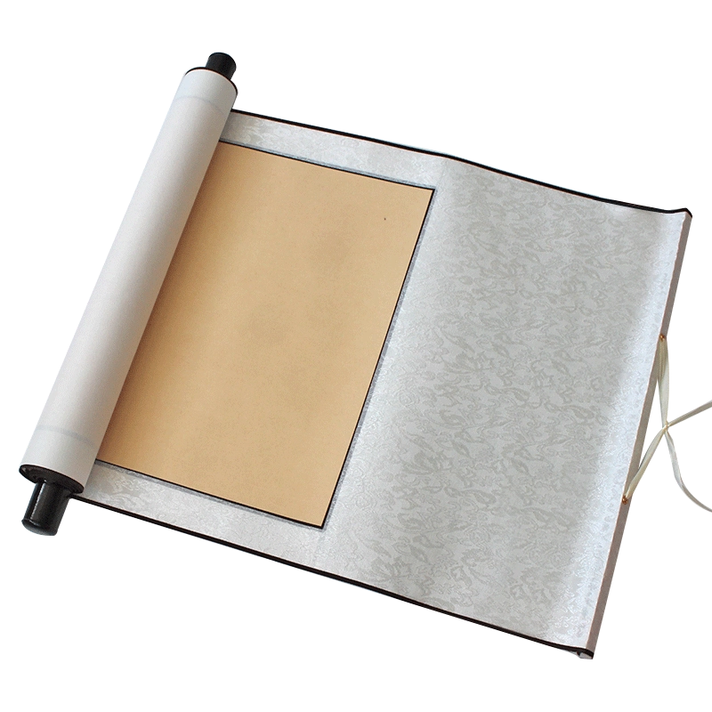 唐御坊國畫專用空白掛軸生宣紙四尺整張半生熟仿古宣紙卷軸