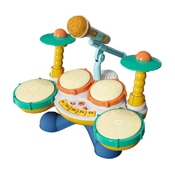 Children's drum toys baby drum sets instruments Early education puzzle hand-painting drums for beginners aged 3-10