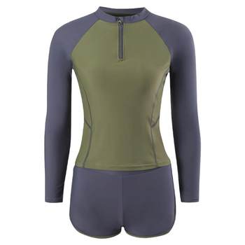 Slimon swimsuit long -sleeved sunscreen diving new trousers
