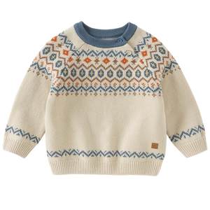 
David Bella children's sweater pullover 2026 autumn new style boys' medium and large children's casual long-sleeved knitted tops