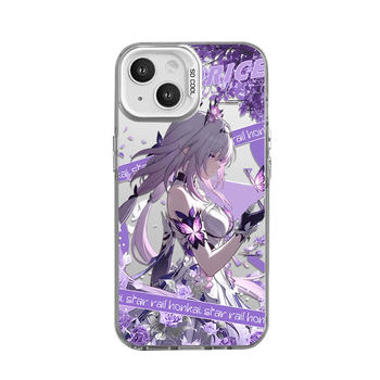 Collapse of Star Dome Railway Mobile Case Fallen Butterfly Firefly Colored Silver