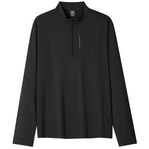 Tantuo outdoor quick drying clothes for men long-sleeved quick drying T-shirt autumn and winter base shirt mountaineering and hiking exercise breathable half-opening
