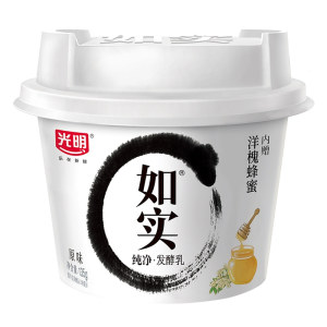 Guangming Rushi Yoghurt Sugar-free Original Flavor 135g*6 Cups Chia Seed Honey Pure Fermented Milk for Pregnant Women and Children