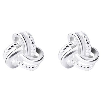 
Suboji Ruyi Knot Earrings Sterling Silver 999