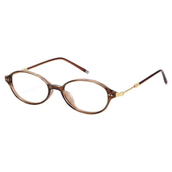 
Miu nerdy glasses for women with myopia can be matched with the degree of Maillard wind brown whitening ultra-light oval small frame