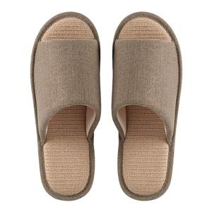 
Large size linen slippers men's spring and autumn home indoor floor non-slip men's four-season cotton and linen slippers fabric men's style