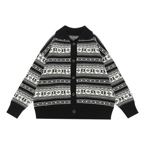 
Boys sweater winter wear 2025 new children's knitted jacket Korean style cardigan tops for big children thickened sweaters trend