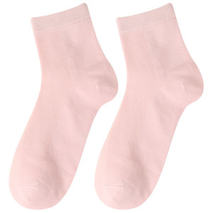 
Women's Spring and Summer Thin Cotton Mesh Socks Mid-Tube Breathable Cotton Versatile Simple Mid-waist Women's Socks Non-stinky Feet Thin Cotton Socks