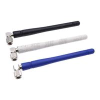 GSM/GPRS Antenna Rod With Inner Needle/Folding Rubber Plating Nickel Bend SMA Omni White/Black/Blue