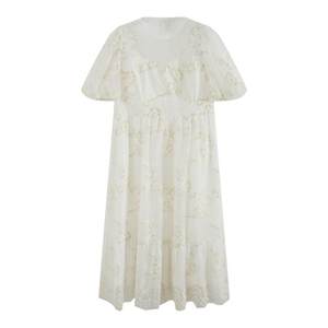 
Fankai Dress 2024 Summer Lace Rust Flower High Waist High Elegant Temperament Fairy Long Dress