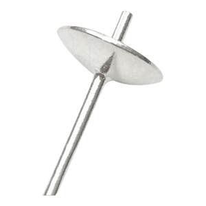 S925 Silver Silver Pearl Empty Ear Acupuncture DIY Jewelry Accessories Materials Pearl Trust No Pink Needle
