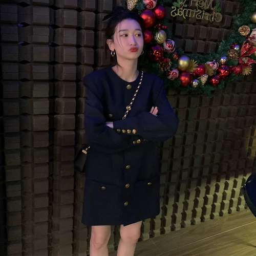 Костюм, осенняя изысканная юбка, платье, в британском стиле, подходит для подростков, коллекция 2023, изысканный стиль, в стиле Шанель