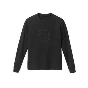 
MrBu three-dimensional hot diamond embroidered round neck long-sleeved T-shirt 2025 autumn and winter men's bottoming shirt PT16735 broken code