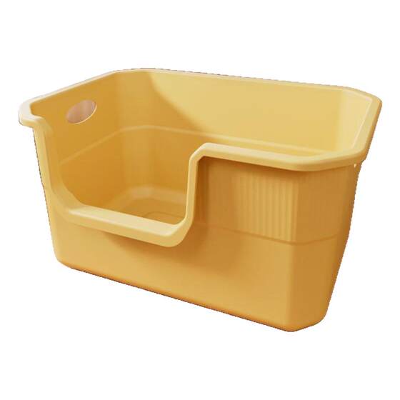 Extra large cat litter box, anti-splash kitten toilet, deodorant open small pet cat litter box, semi-enclosed litter box