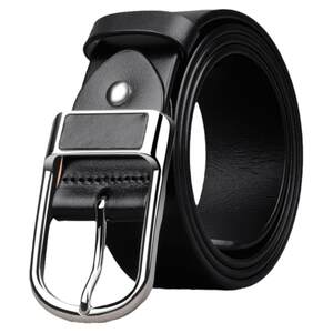 
JEEP SPIRIT belt men's genuine leather pin buckle authentic all-match men's belt business casual first layer cowhide pants