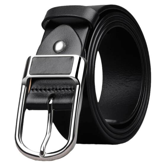 
JEEP SPIRIT belt men's genuine leather pin buckle authentic all-match men's belt business casual first layer cowhide pants