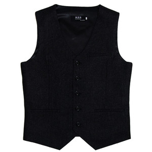 
Men's suit new autumn and winter vest British slim retro wool vest casual business tweed waistcoat