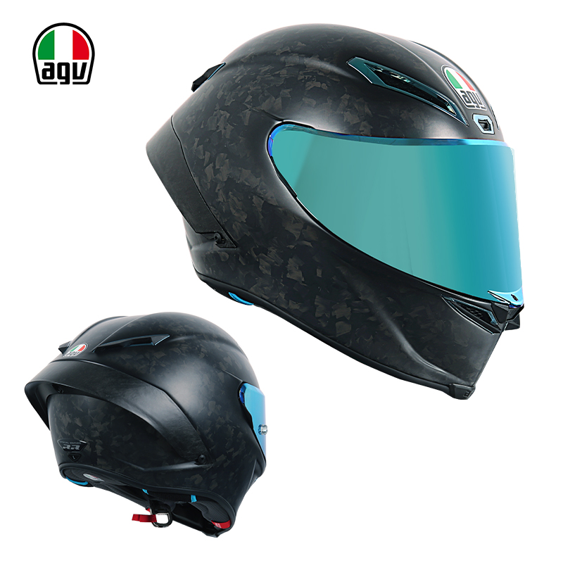 AGV 意大利AGV PISTA GP RR专业赛车头盔跑盔碳纤维全盔罗西灰红限量