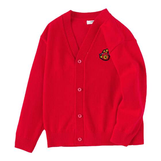 
Balabala Boys Sweater Baby Red Knitted Sweater Children's New Year Clothes New Year Clothes 2026 New Children's Clothes