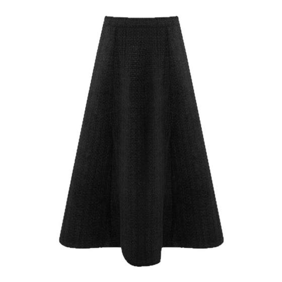
LULUALWAYS [Same Model in Shopping Mall] New Fashionable and Temperament Lady High-Ware Umbrella Skirt Long Skirt