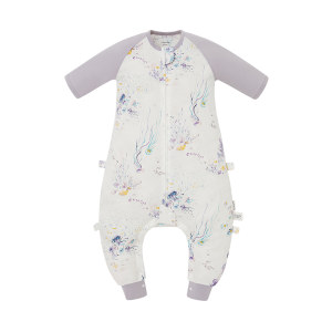 
cutelife [light feather] baby summer sleeping bag bamboo cotton split-leg children's anti-kick quilt four-season comfort class A