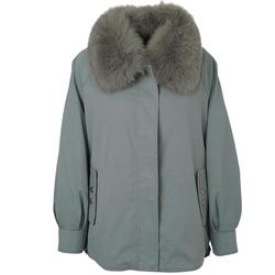 Insun Enshang Ole Winter Short Loose Large Fur Collar Fur Jacket