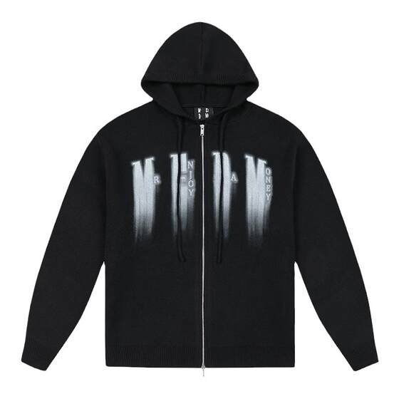 [Same style as Yan Haoxiang] MEDM phantom sweater cardigan for men and women in autumn zipper knitted casual hooded jacket