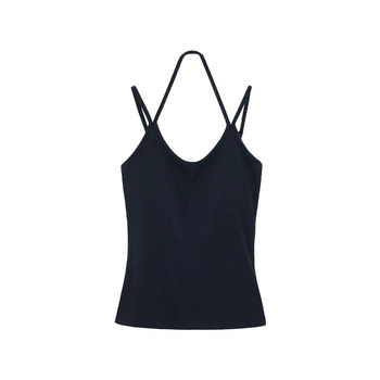 Crush shoulder strap suspender vest for women