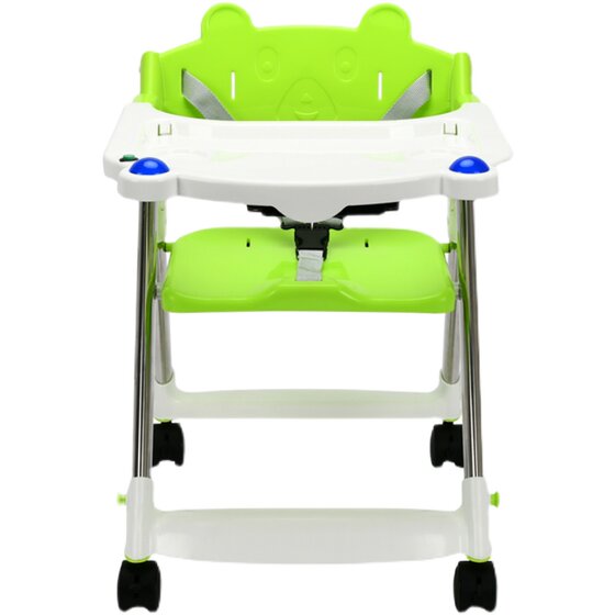 
Bald dining chair baby dining table portable multi-function seat foldable metal dining table chair children's chair