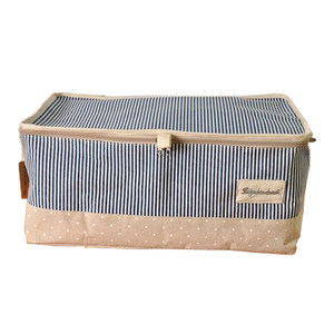 
Home fabric storage box Fresh cotton and linen waterproof storage box Storage bag Cabinet Seasonal clothing toys sorting box